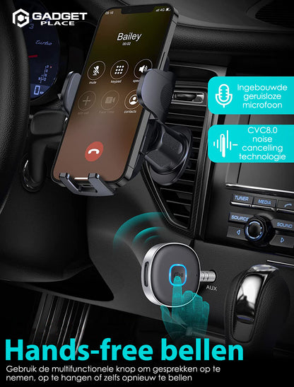 Gadgetplace Bluetooth Receiver Incl. 3.5MM AUX: Handsfree Bellen