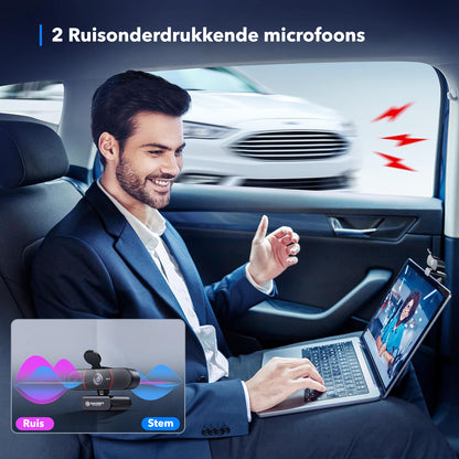 4K Ultra HD Pro Webcam met Ruisvrije Microfoon
