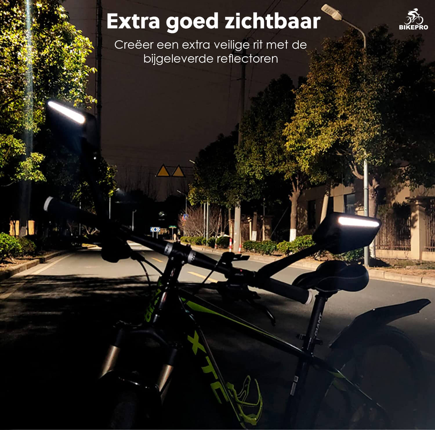 BikePro Verstelbare Fietsspiegelset met Reflectoren: Links & Rechts - De Gatgetwinkel