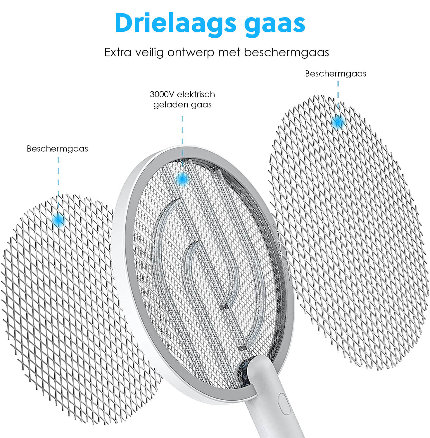 Vicon 2-in-1 Elektrische Vliegenmepper & Muggenlamp: Voor vliegen, muggen, fruitvliegjes - De Gatgetwinkel