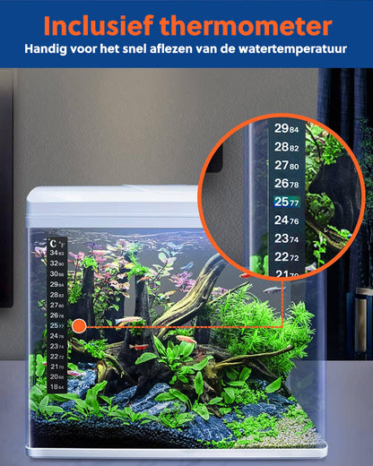 Professionele Aquarium Stofzuiger Set: Algenschraper Inbegrepen - Batterijvrij - Bodemreiniger - De Gatgetwinkel