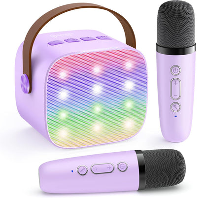 Funlab Karaoke Set met Speaker en 2 Microfoons - Voor Kinderen en Volwassenen