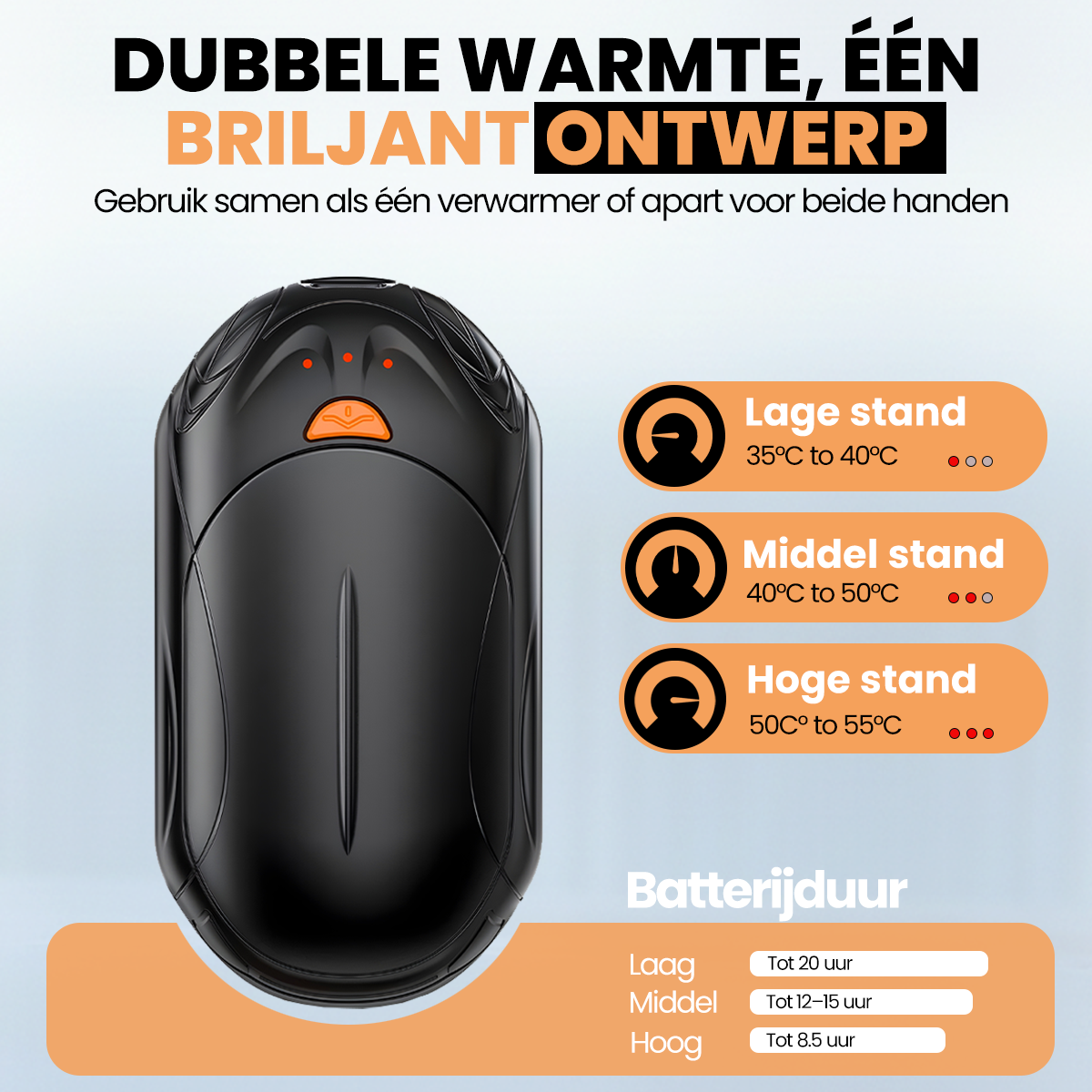 Gadgetplace Elektrische Handwarmers - 2 Stuks