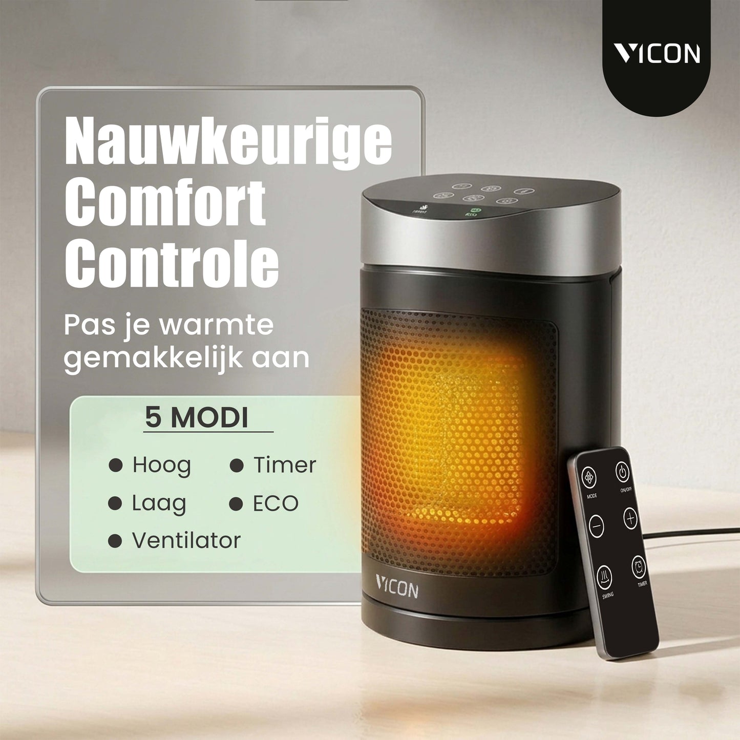 Vicon Elektrische Kachel - 1500W