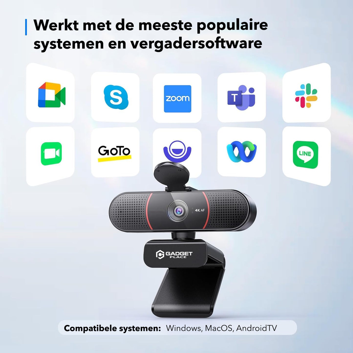 4K Ultra HD Pro Webcam met Ruisvrije Microfoon