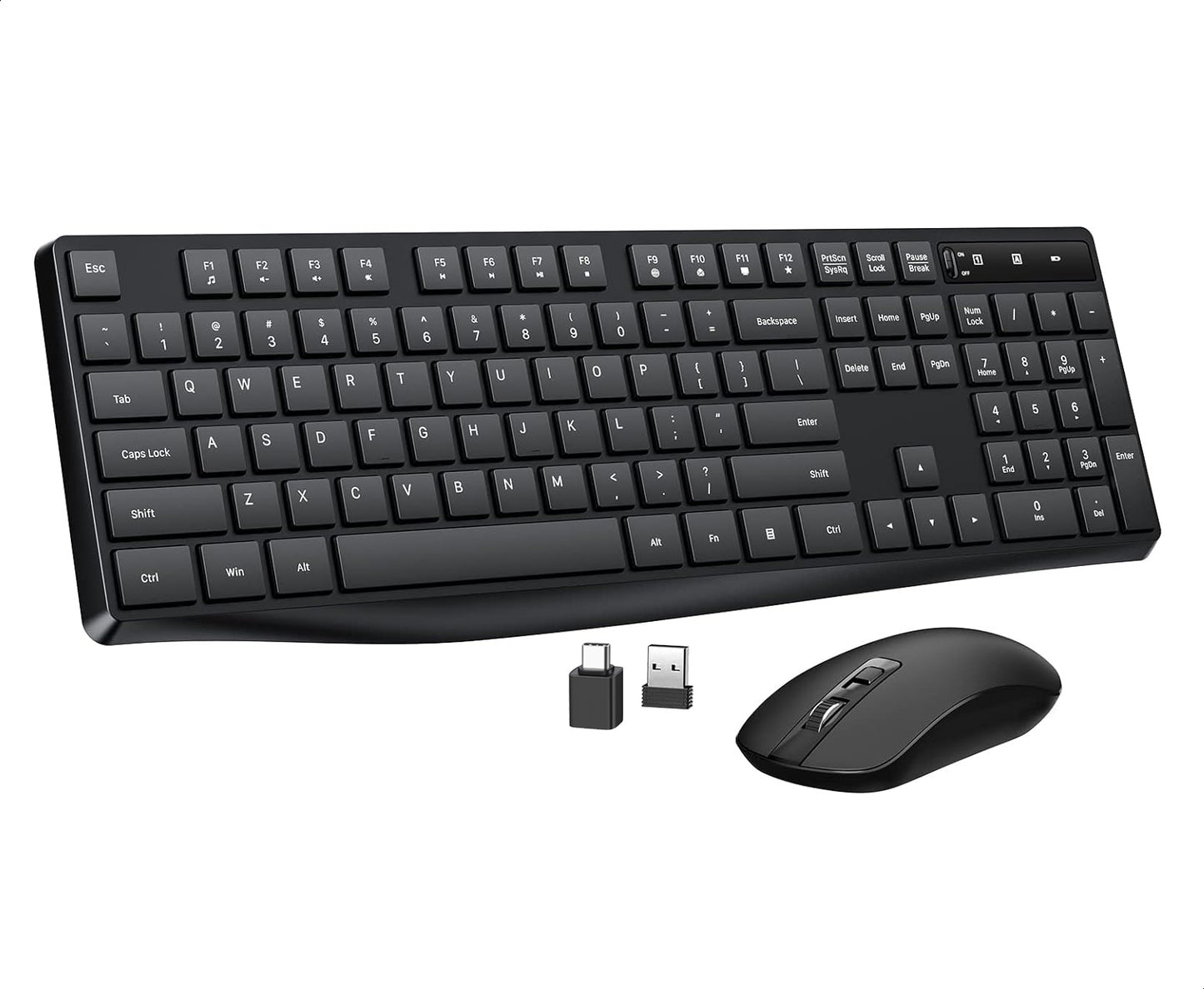 Gadgetplace Draadloos Toetsenbord met Muis Set