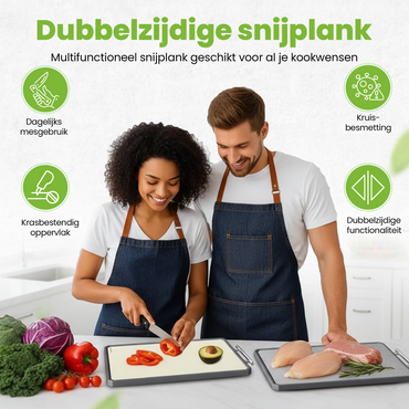 Cuisimax Titanium Snijplank - Met Raspdeel & Sapgeul