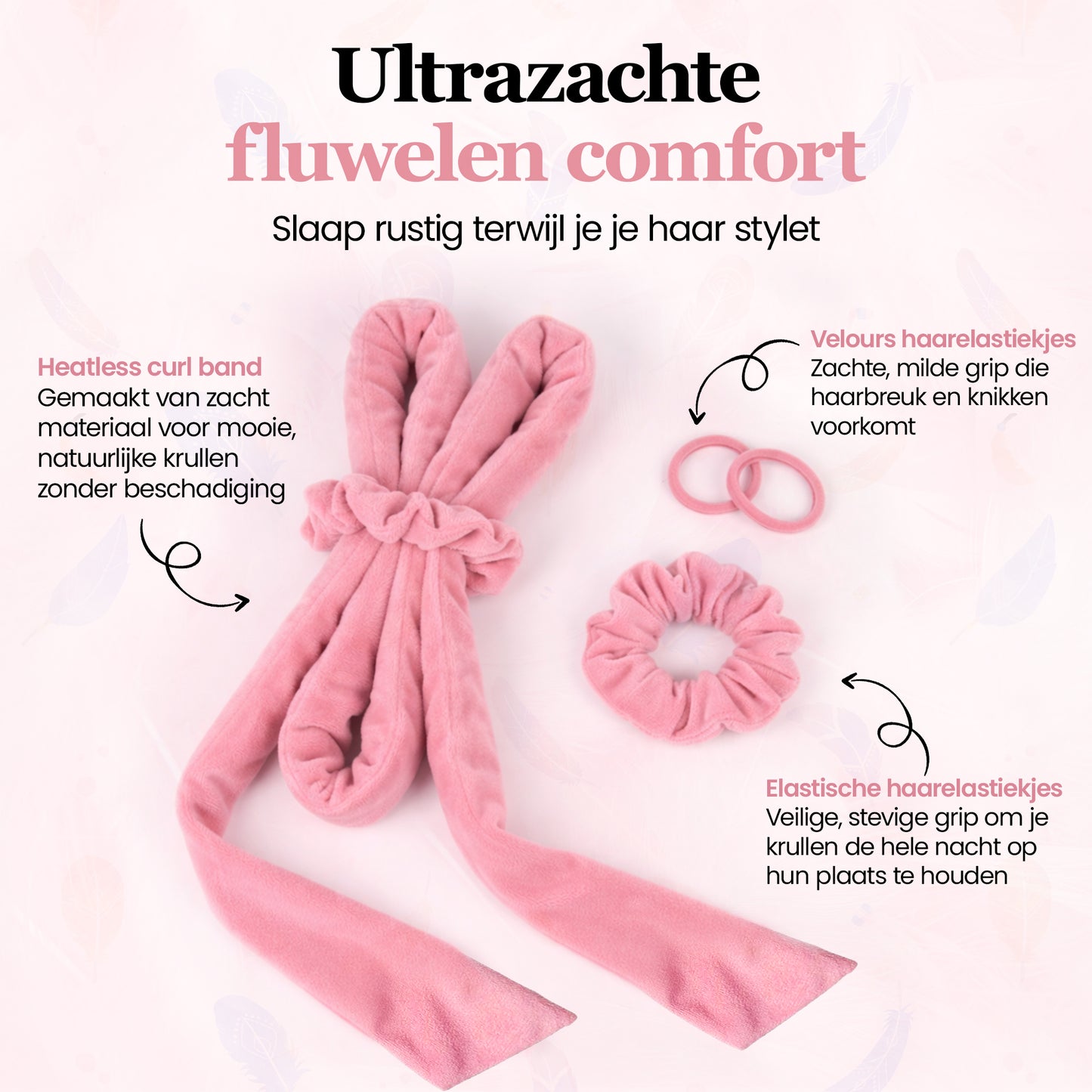 Goodcare Heatless Curls Set - Incl. Satijnen Slaapmuts