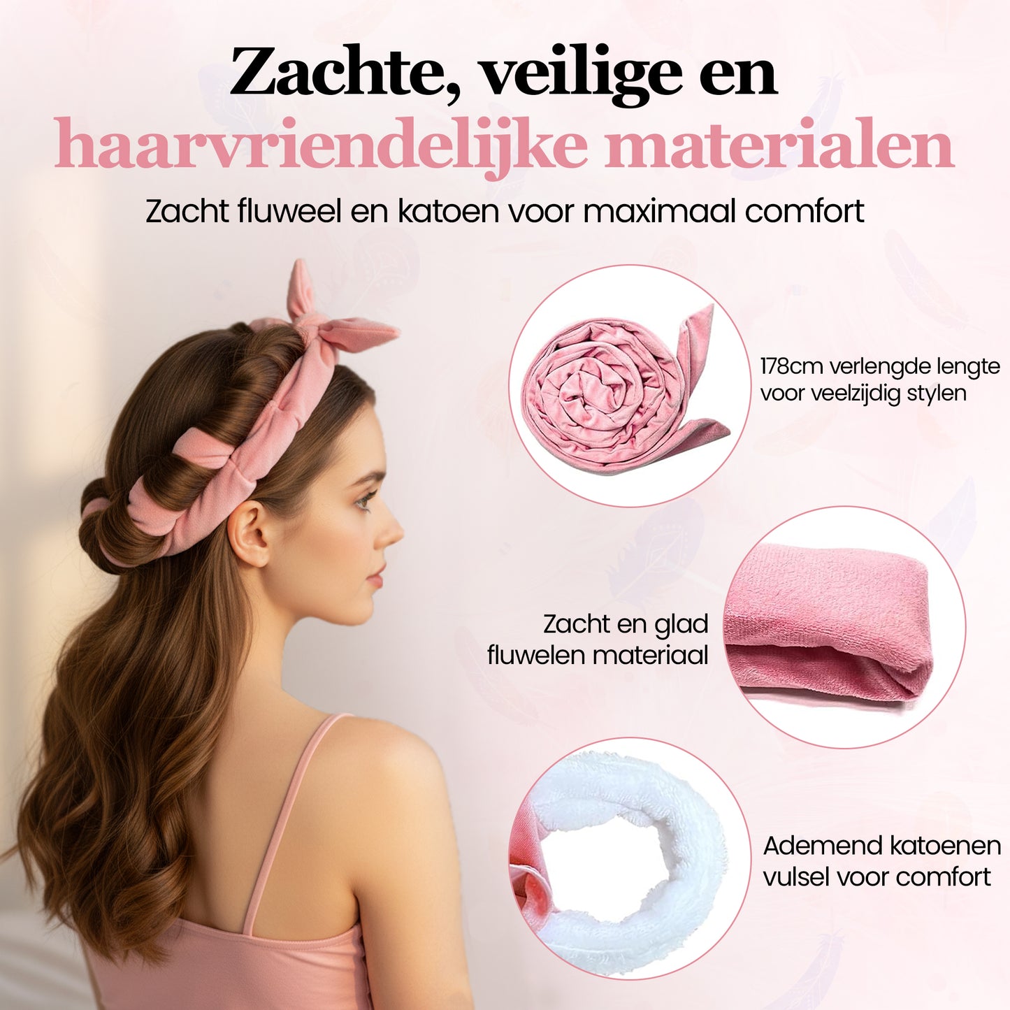 Goodcare Heatless Curls Set - Incl. Satijnen Slaapmuts