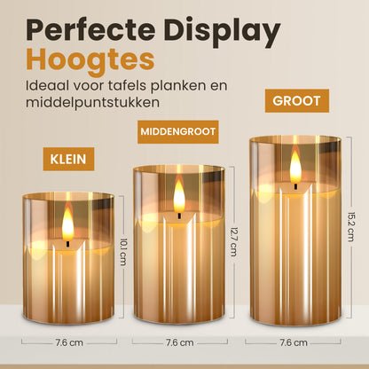 Vicon LED kaarsen - set van 3