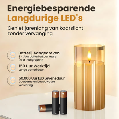 Vicon LED kaarsen - set van 3