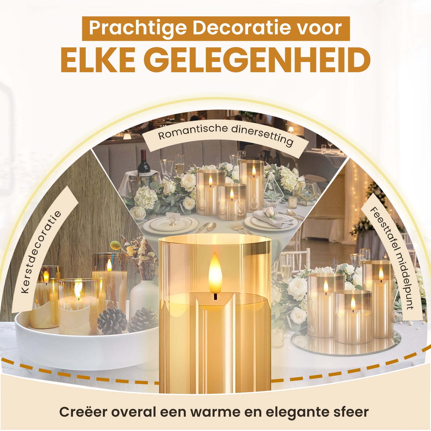 Vicon LED kaarsen - set van 3