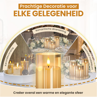 Vicon LED kaarsen - set van 3