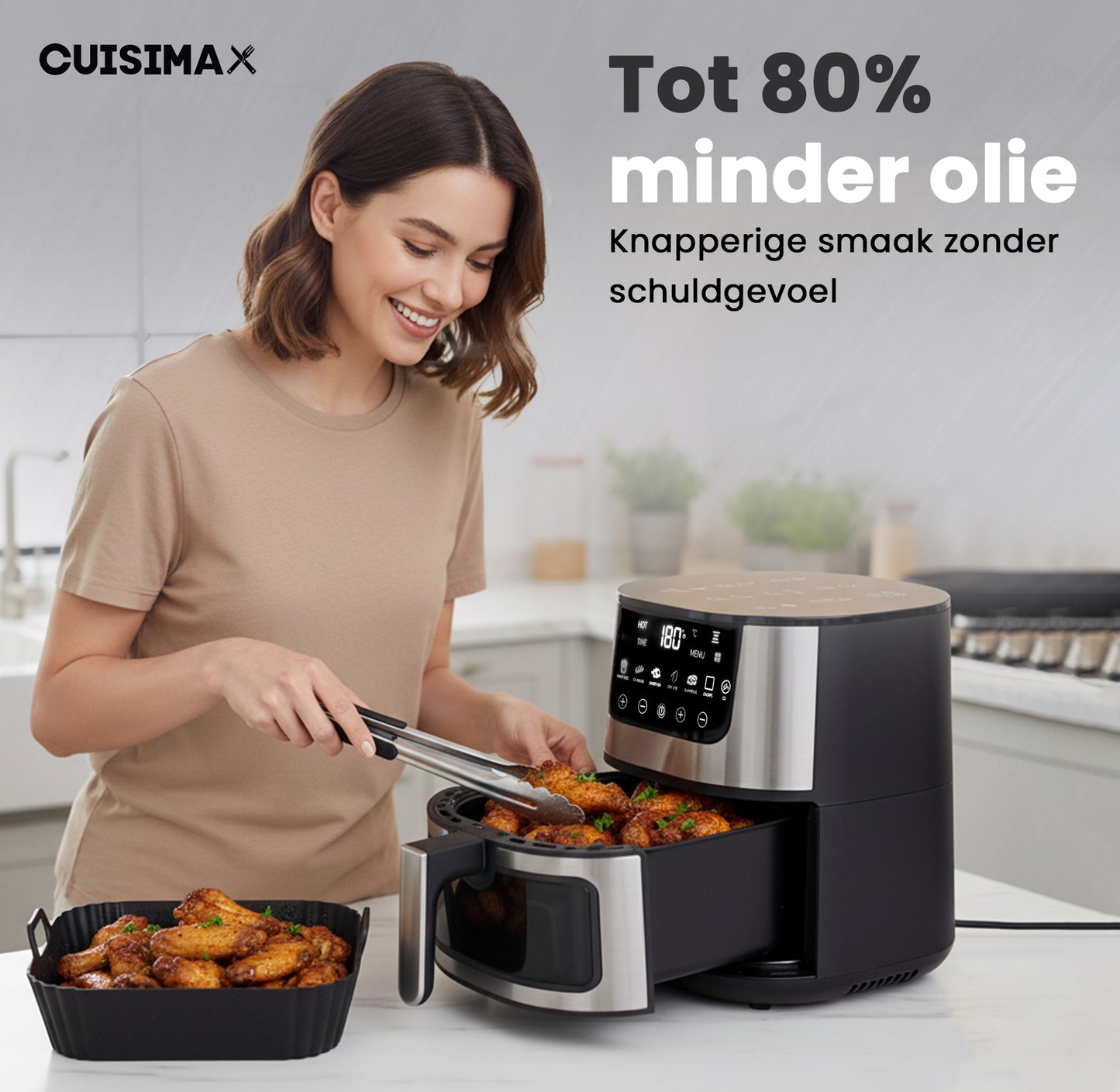 Cuisimax Airfryer met Kijkvenster