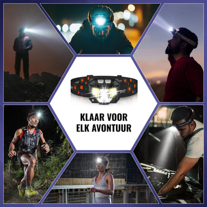 Gadgetplace Hoofdlamp LED Oplaadbaar