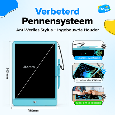 Funlab Tekentablet voor Kinderen - Met Stickervel