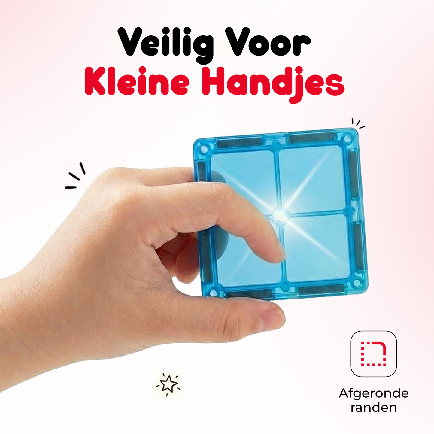 Funlab Magnetic tiles - 48 stuks