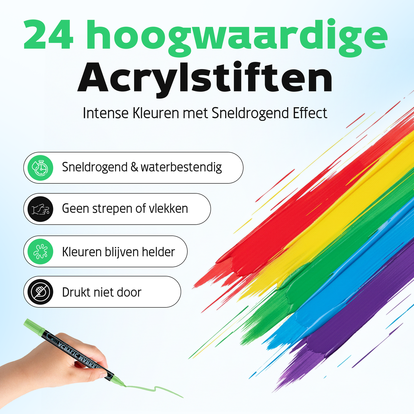 Vicon Acrylstiften - 24 stuks