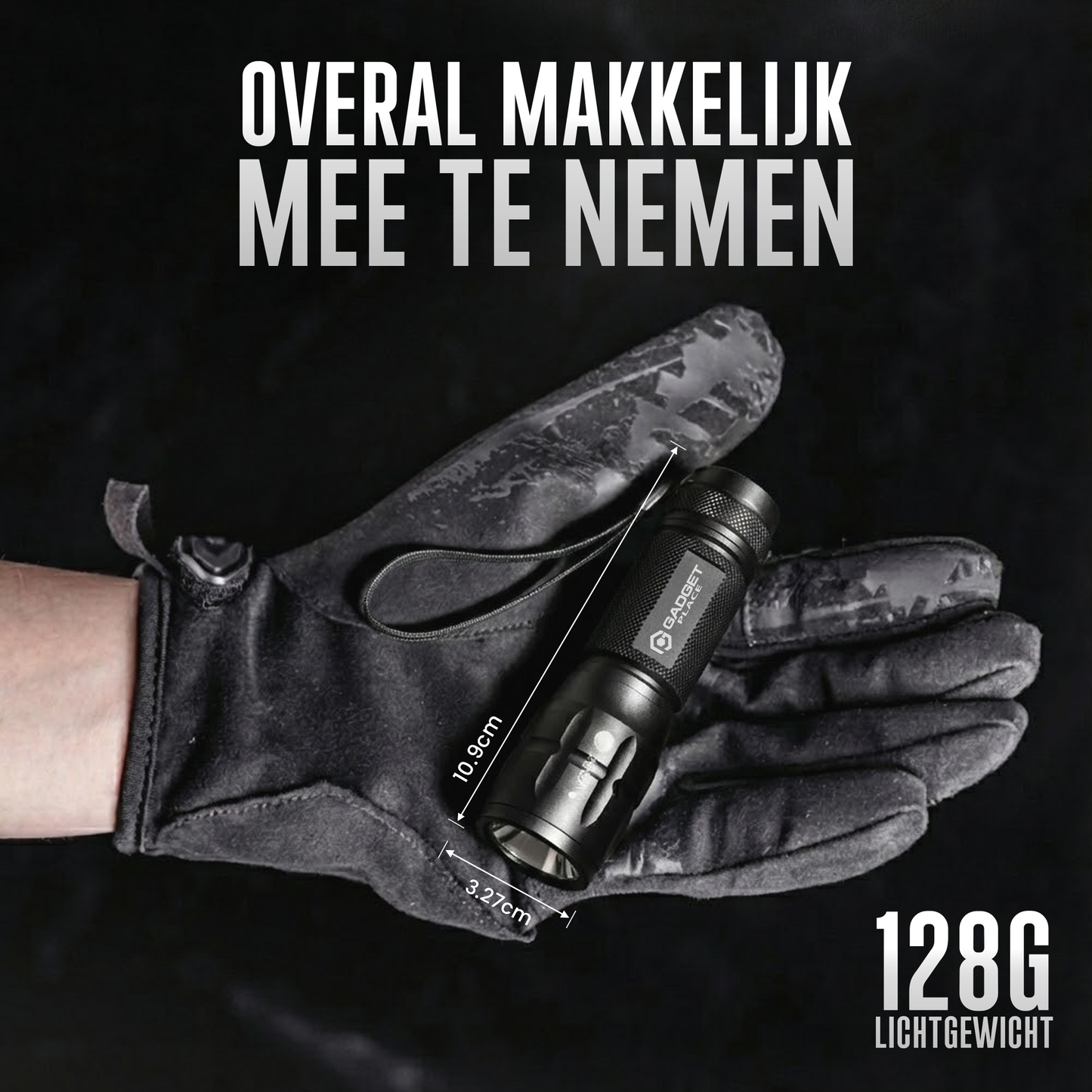 Gadgetplace LED Zaklamp op Batterijen - 1500 Lumen