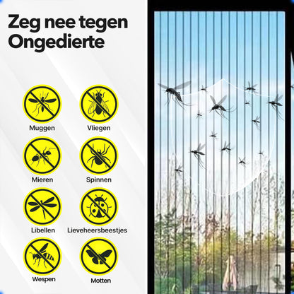 Vicon Magnetisch Vliegengordijn met Altijd Open Functie - 90 x 210 CM