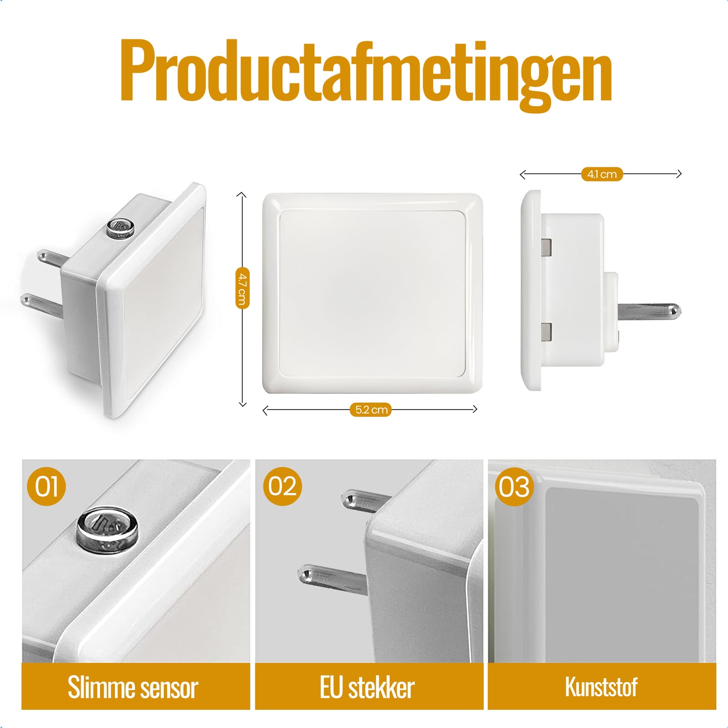 LED Nachtlampje Stopcontact - 2 Stuks