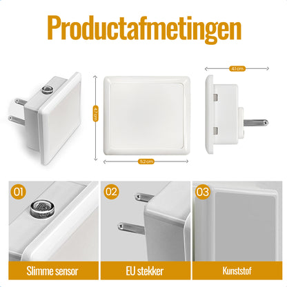 LED Nachtlampje Stopcontact - 2 Stuks