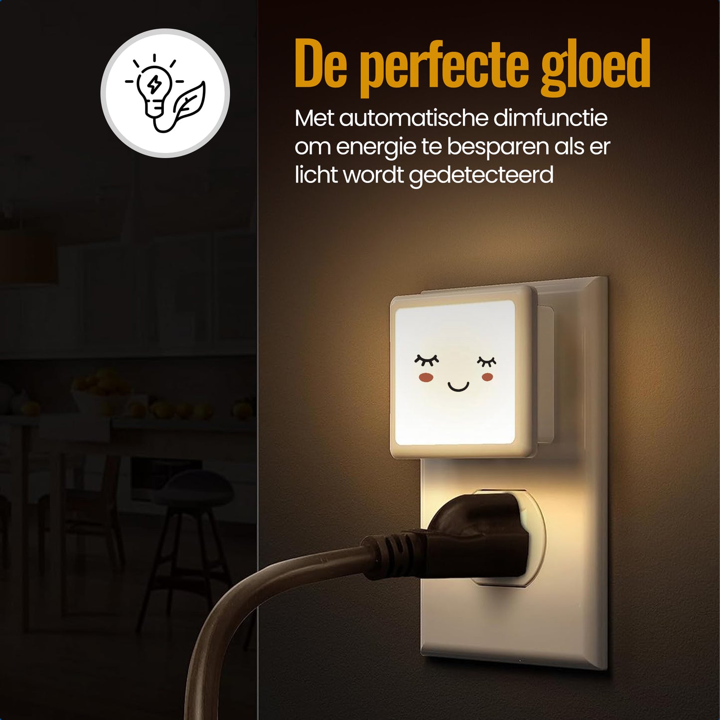 LED Nachtlampje Stopcontact - 2 Stuks