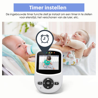 Babyfoon met Camera: 300M Bereik, Video & Audio, Zonder WiFi - De Gatgetwinkel