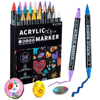 Vicon Acrylstiften - 24 stuks