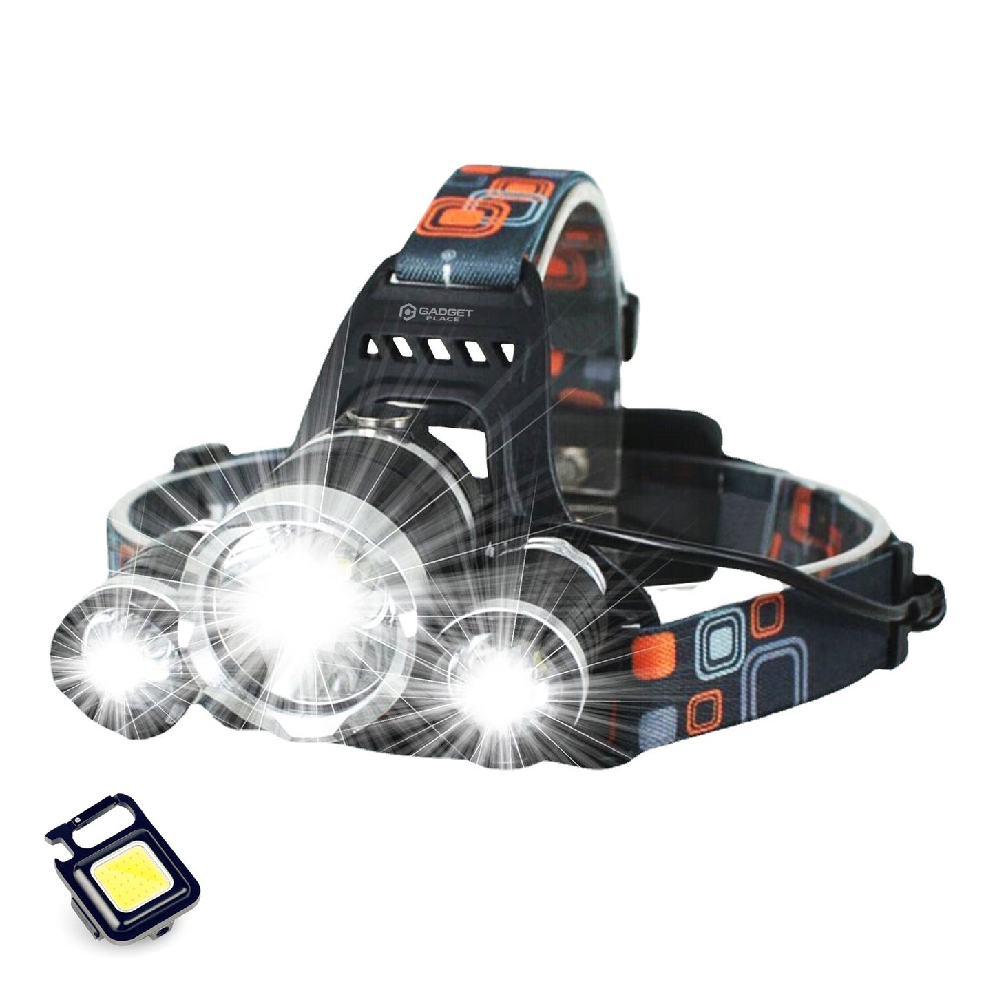 Gadgetplace Hoofdlamp Pro LED Oplaadbaar - 500 Meter zicht