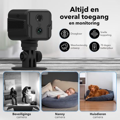 Gadgetplace Spy Camera Pro 1080P Full HD incl. 32GB SD kaart: Nightvision - Voor Binnen en Buiten
