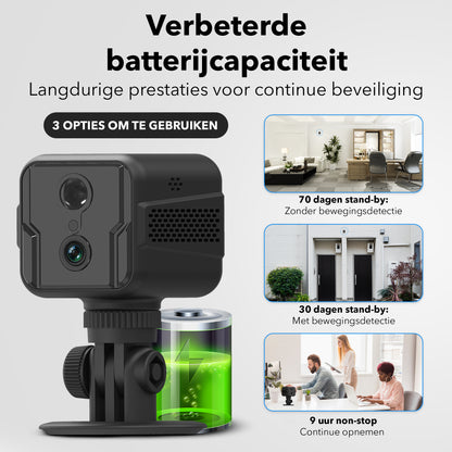 Gadgetplace Spy Camera Pro 1080P Full HD incl. 32GB SD kaart: Nightvision - Voor Binnen en Buiten