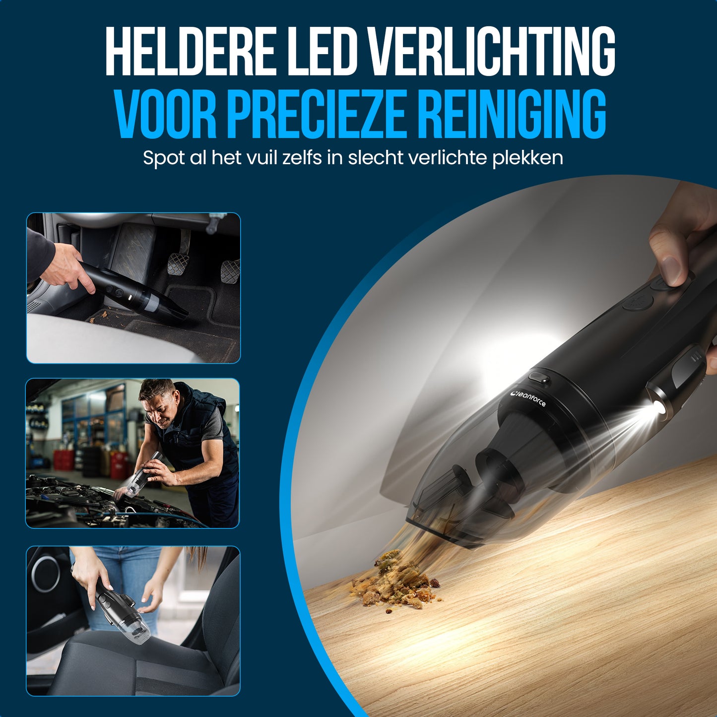 Cleanforce Mini Kruimelzuiger Auto