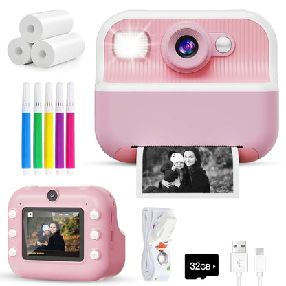 Gadgetplace Digitale Kindercamera met 32GB Geheugenkaart: Foto en Videofunctie