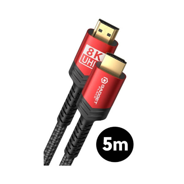 Gadgetplace 8K HDMI 2.1 Kabel 5m: 48Gbps, Ultra HD High Speed - De Gatgetwinkel