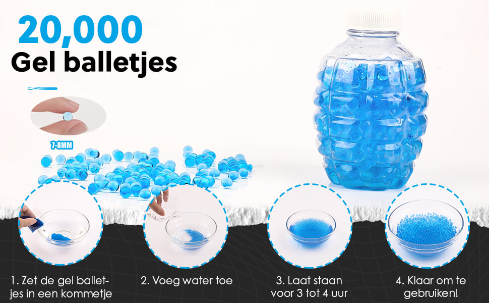 Blauwe Waterparels - 40.000 stuks - 7-8mm - De Gatgetwinkel